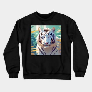 Royal White Tiger Crewneck Sweatshirt